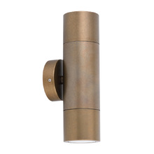 Lustro GU10 Brass Up/Down Exterior Wall Light